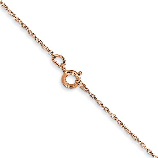 .5mm Cable Chain Solid 10K Rose Gold 20"