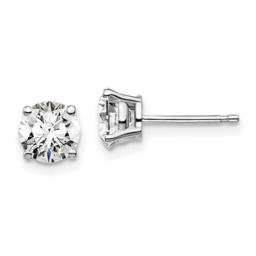 14kw 1 1/2ct Lab Grown Dia VS/SI+ G+ Round Comp Heavyweight Earrings