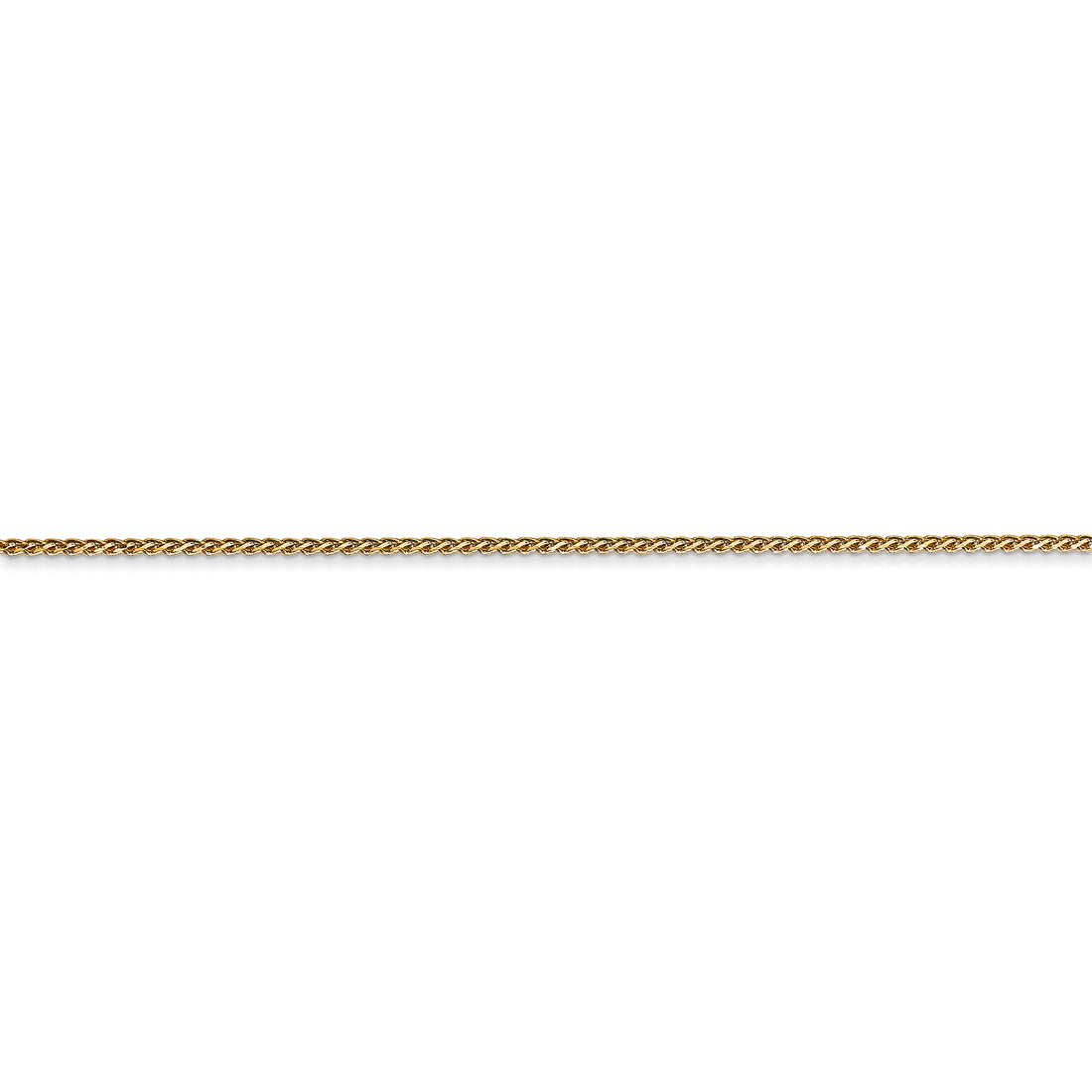 14k 1.05mm Diamond Cut Spiga with Lobster Clasp Chain