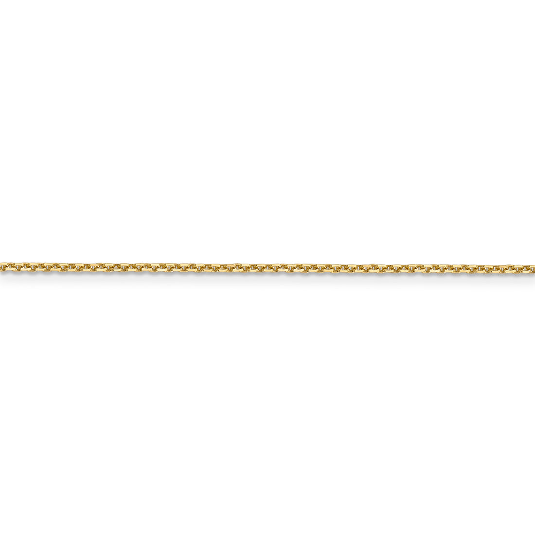 14k 1.4mm D/C Round Open Link Cable Chain