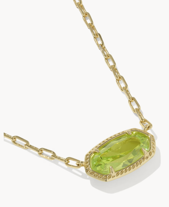 Elisa Luxe Gold Short Pendant Necklace