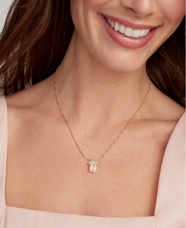 Ballet Gold Short Pendant Necklace