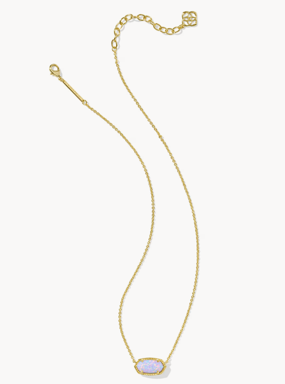 Elisa Gold Short Pendant Necklace
