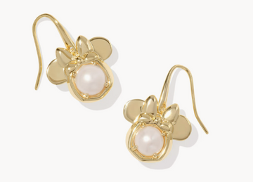 Disney | Kendra Scott Gold Minnie Mouse Drop Earrings
