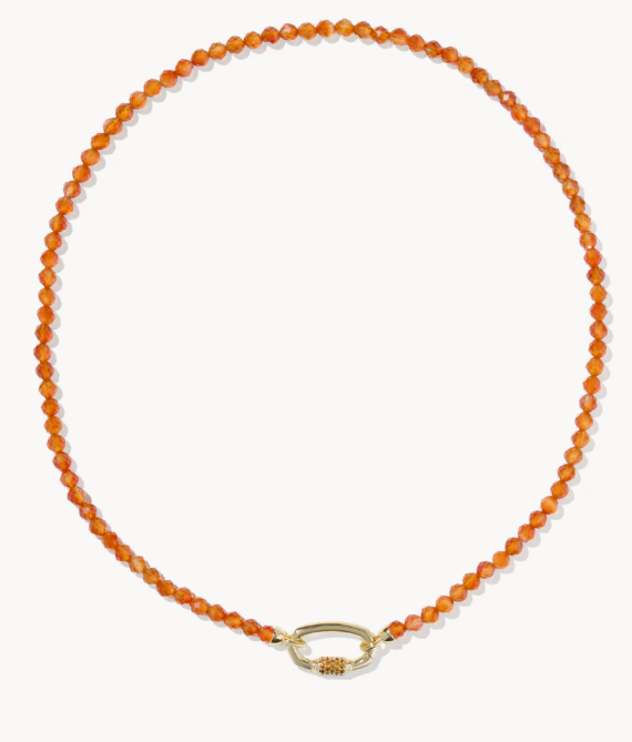 Emery Gold Beaded Strand Necklace