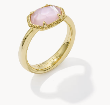 Daphne Gold Frame Band Ring