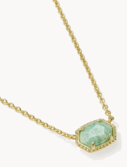 Daphne Gold Frame Short Pendant Necklace