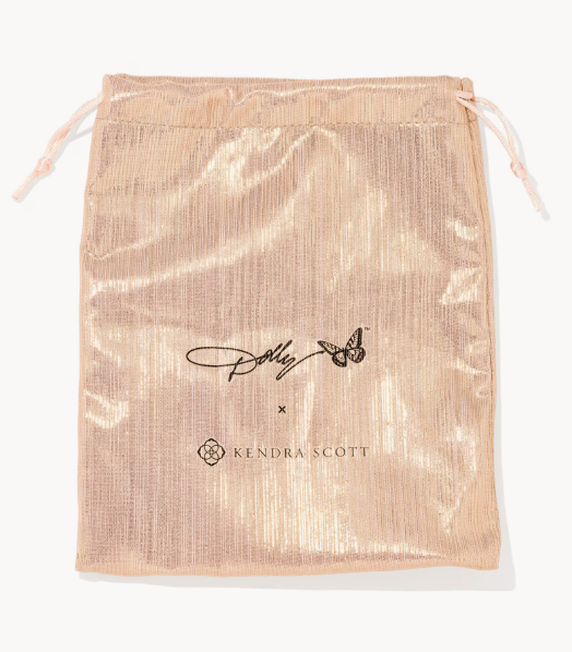 Dolly Parton x Kendra Scott Elisa Butterfly Pink Oval Drop