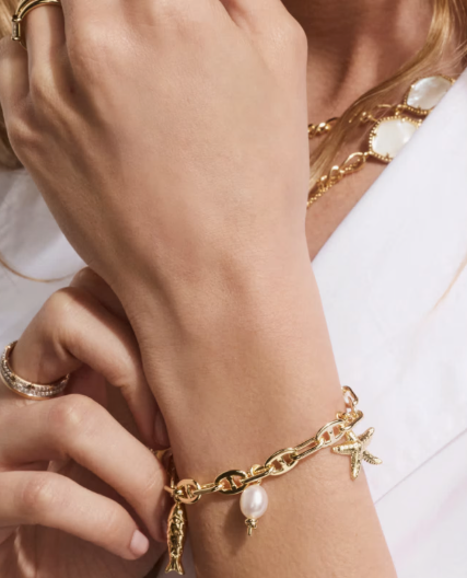 Parker Charm Gold Bracelet