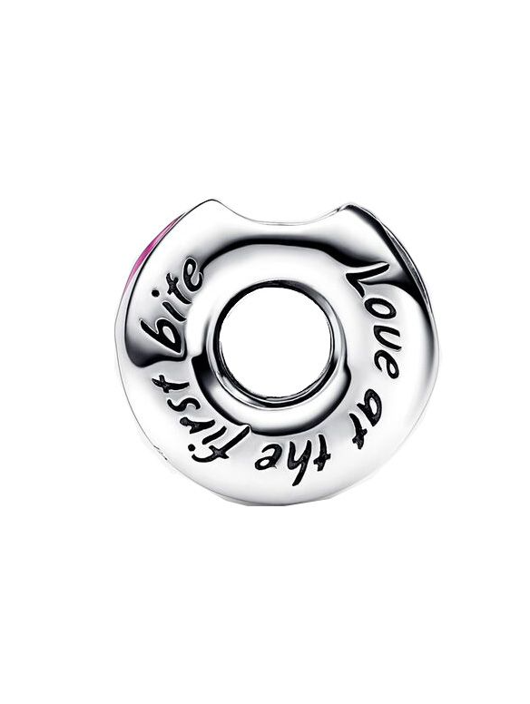 Sparkling Sprinkled Donut Charm