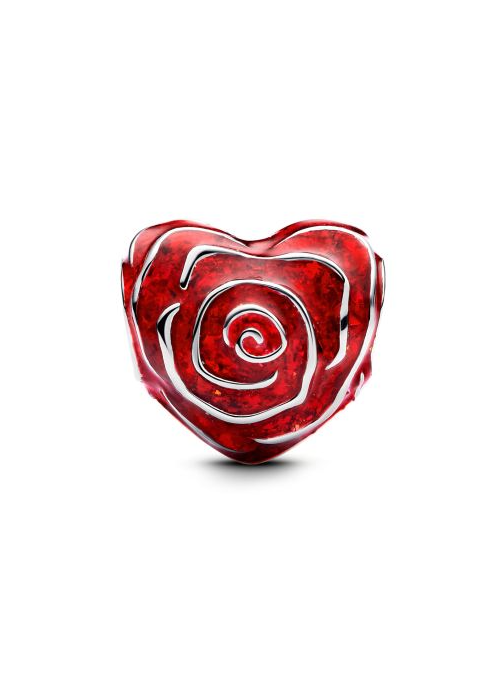 Rose Heart Charm