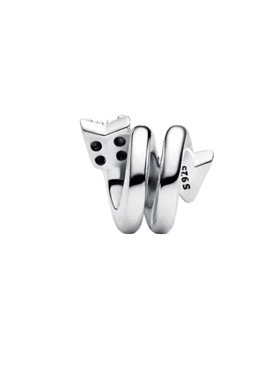 Twisting Arrow Charm