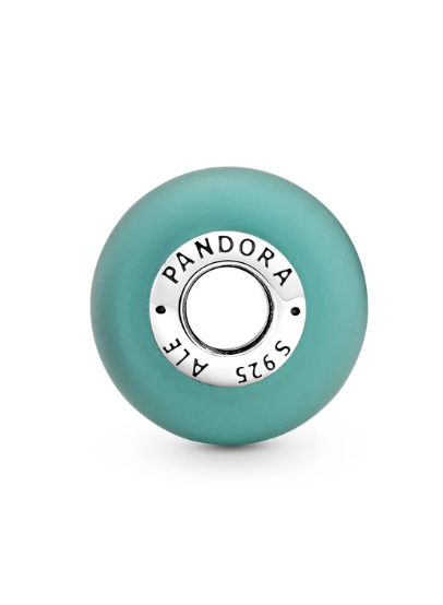 Matte Green Murano Glass Charm