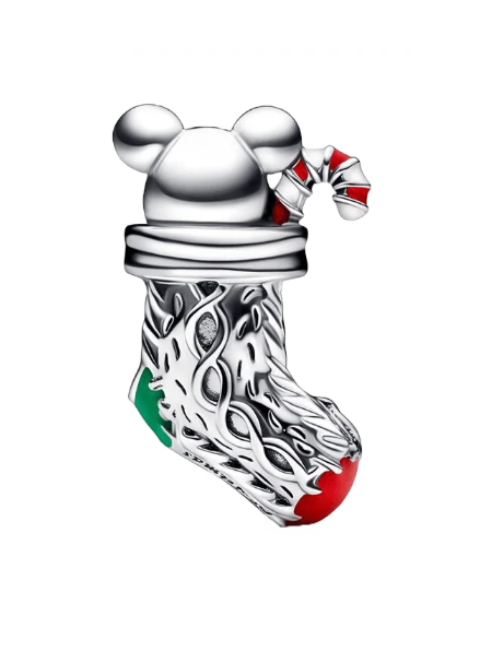 Festive Mouse & Stocking Charm