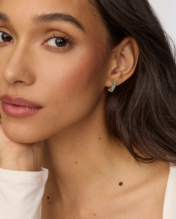 Cailin Gold March Huggie Earrings