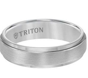 Triton Satin Finish Tungsten Men's Band