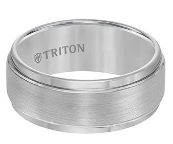 Triton White Tungsten Men's Band